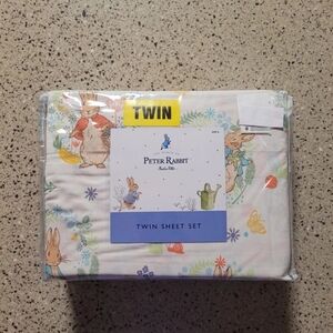 The World of Peter Rabbit Beatrix Potter TWIN Bed Sheet Set 15" Deep Pkt Cotton